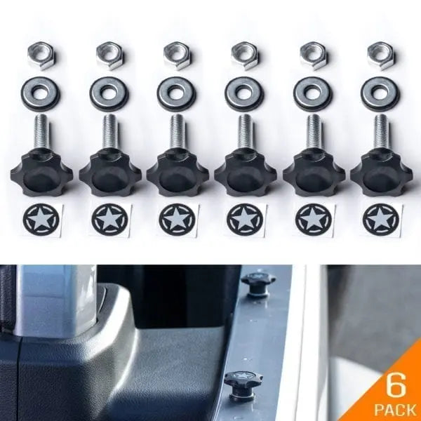 GP-Star Versatile Quick-Release Thumbscrew Set — Jeep Hardtop