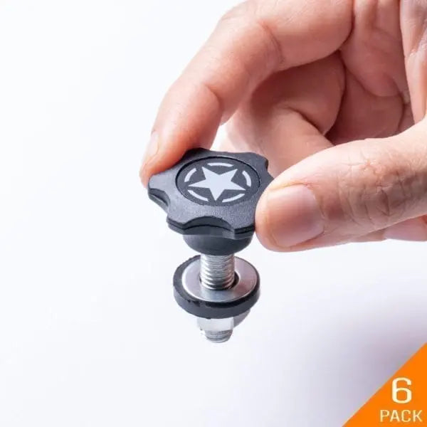 GP-Star Versatile Quick-Release Thumbscrew Set — Jeep Hardtop
