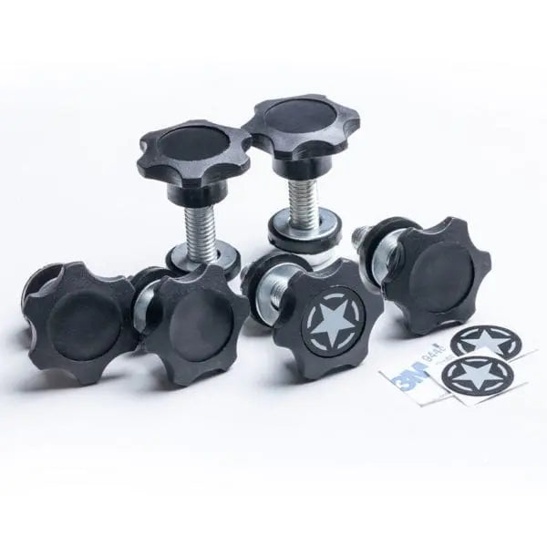 GP-Star Versatile Quick-Release Thumbscrew Set — Jeep Hardtop