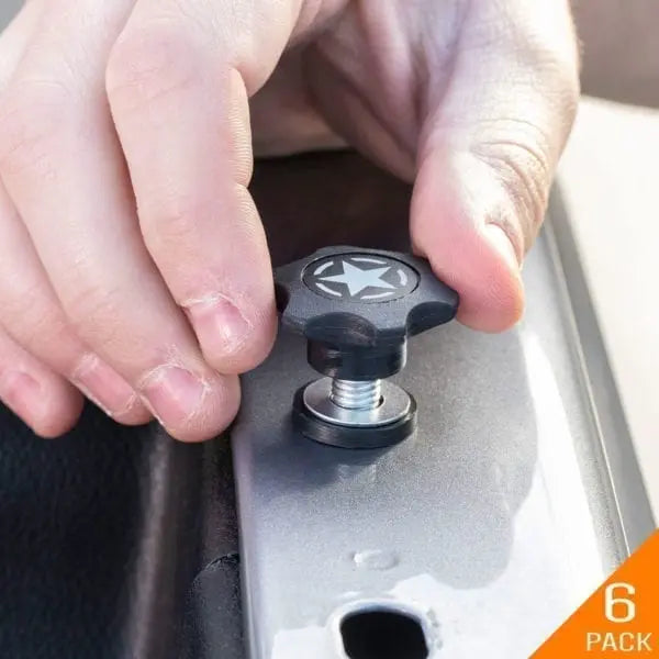 GP-Star Versatile Quick-Release Thumbscrew Set — Jeep Hardtop
